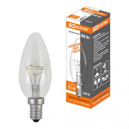 Изображение продукта Лампа накаливания TDM Electric Е14 40W прозрачная SQ0332-0009 